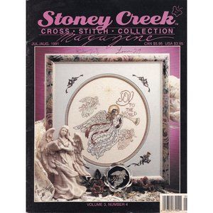 Vintage Craft Patterns, Stoney Creek Cross Stitch Collection Magazine July Augus